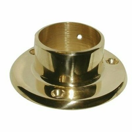 HDL HARDWARE Lavi 1-1/2 in. Polished Brass Wall Flange 00-510-112